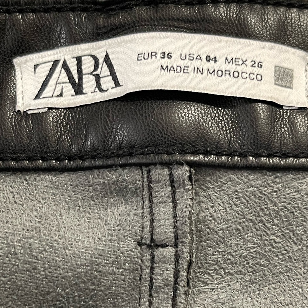 Zara Black Faux Leather Bootcut Pants - Chic & Versatile ✨👖 - Picture 4 of 6